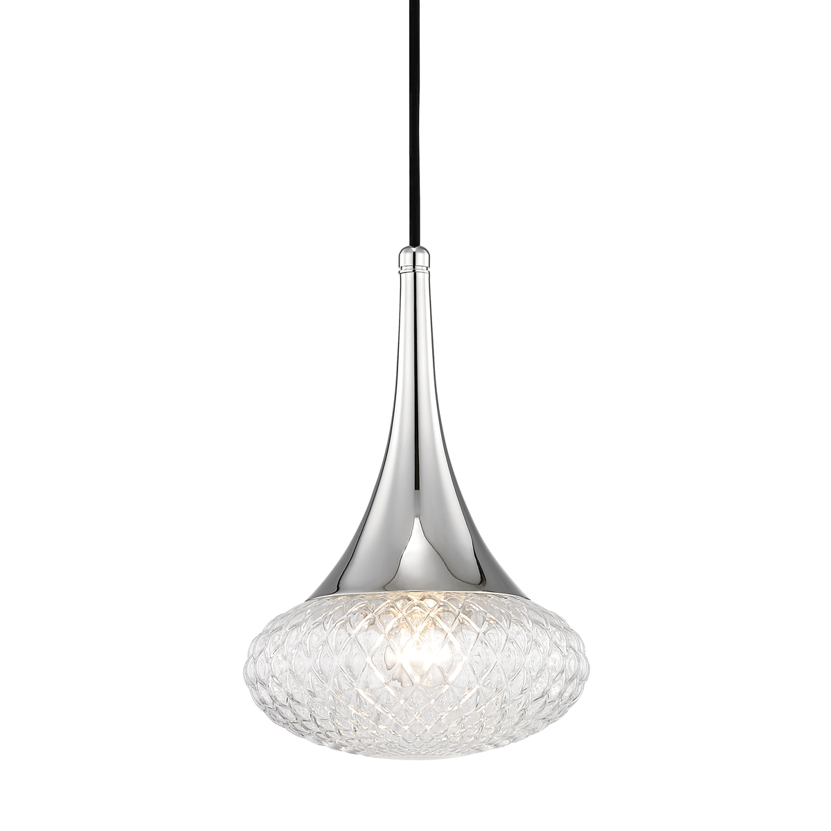 Bella Pendant in Polished Nickel Finish
