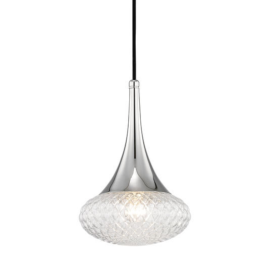 Bella Pendant in Polished Nickel Finish