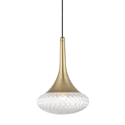 Bella Pendant in Aged Brass Finish