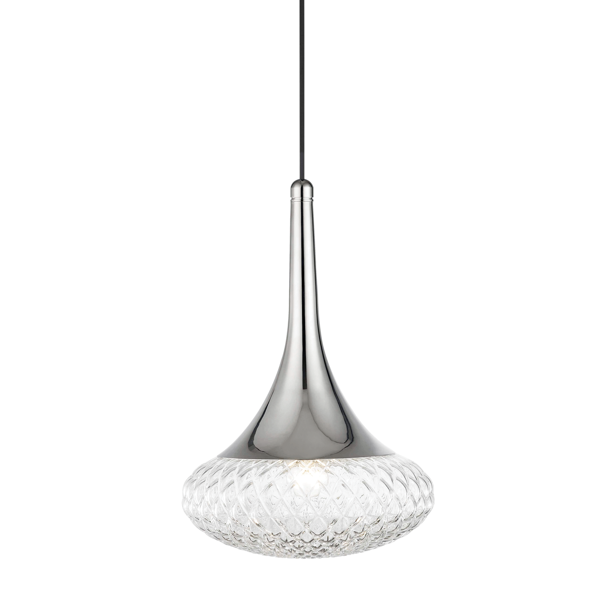 Bella Pendant in Polished Nickel Finish