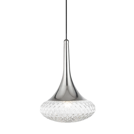 Bella Pendant in Polished Nickel Finish