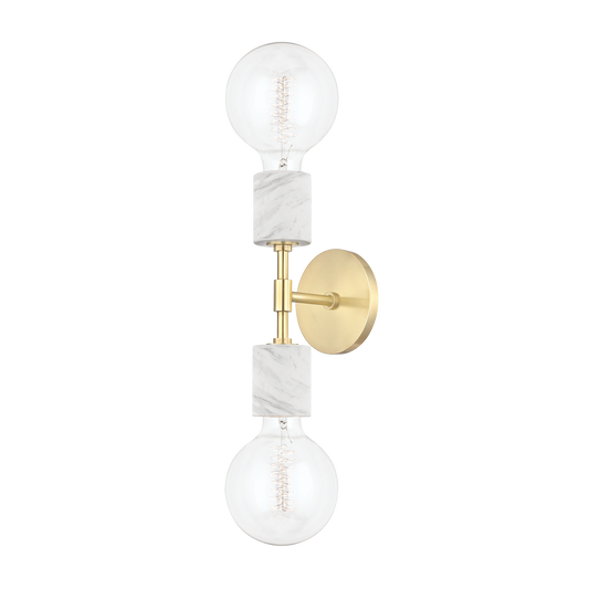Asime Wall Sconce in Aged Brass Finish