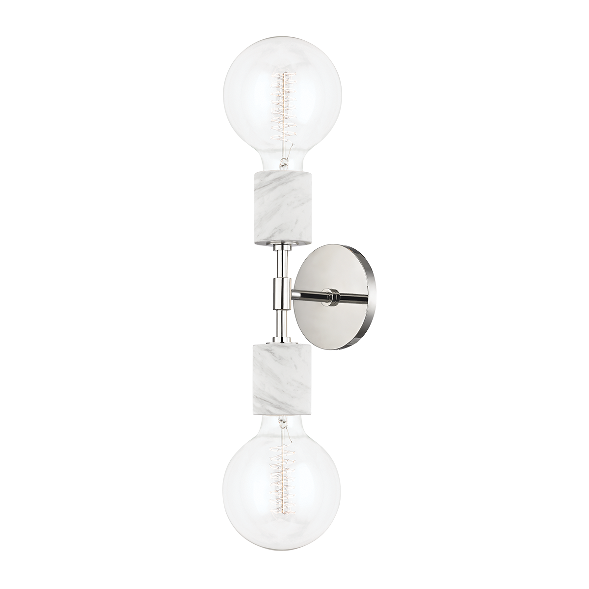 Asime Wall Sconce in Polished Nickel Finish