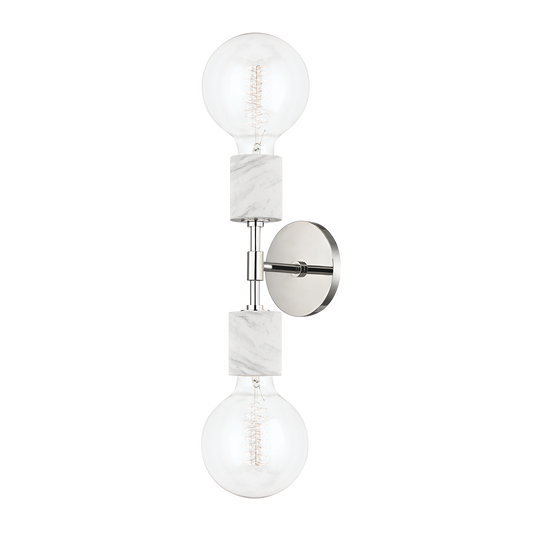 Asime Wall Sconce in Polished Nickel Finish