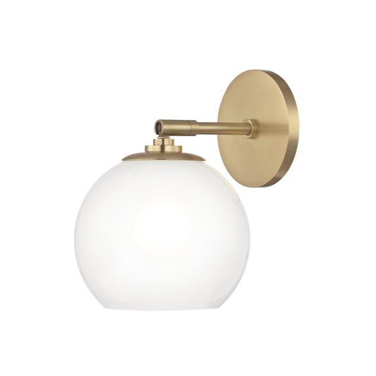Tilly Wall Sconce in Aged Brass Finish