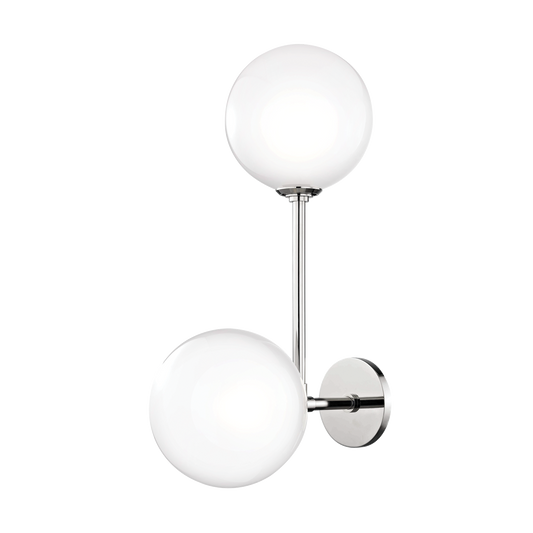 Ashleigh Wall Sconce in Polished Nickel Finish