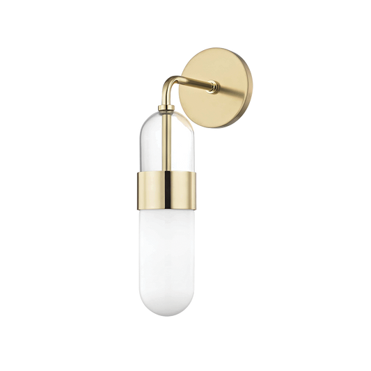 Emilia Wall Sconce in Polished Brass Finish