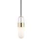 Emilia Pendant in Polished Brass Finish