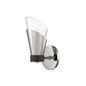 Angie Wall Sconce in Polished Nickel/black Finish