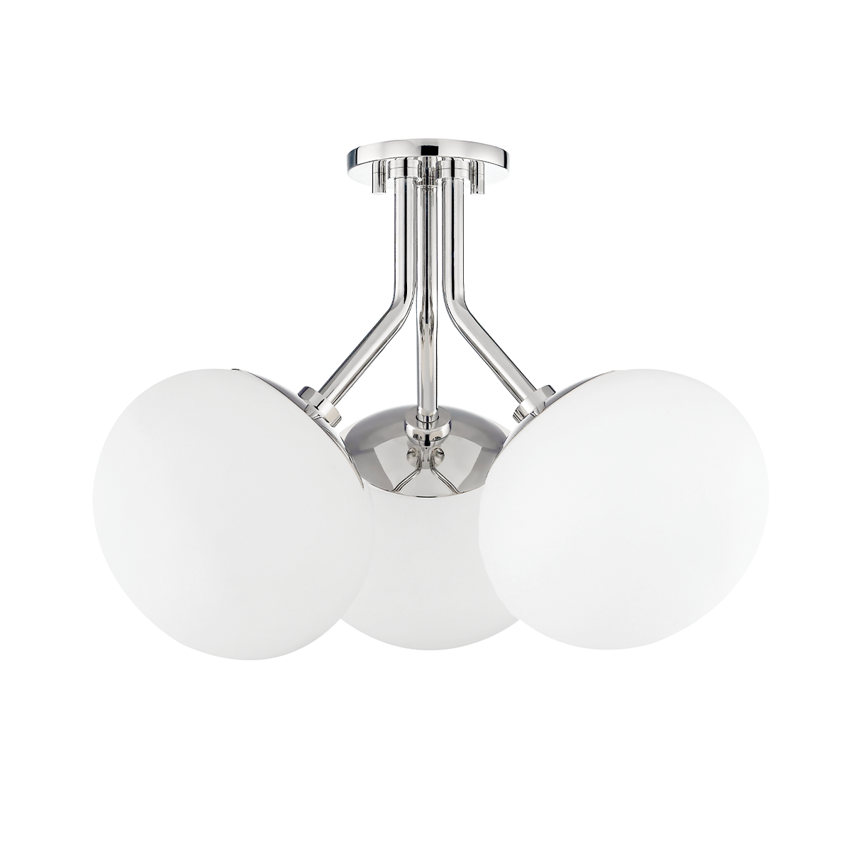 Estee Semi Flush in Polished Nickel Finish