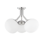 Estee Semi Flush in Polished Nickel Finish