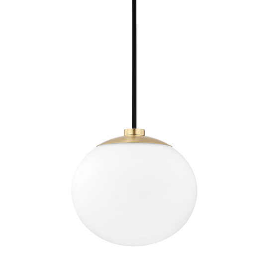 Estee Pendant in Aged Brass Finish