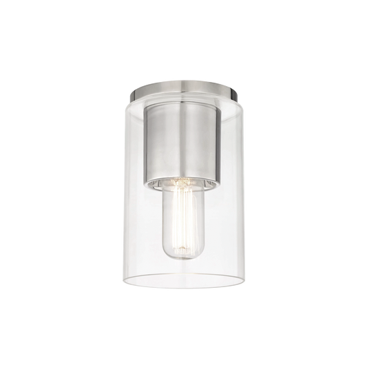 Lula Flush Mount in Polished Nickel Finish