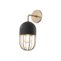 Haley Wall Sconce in Aged Brass/black Finish