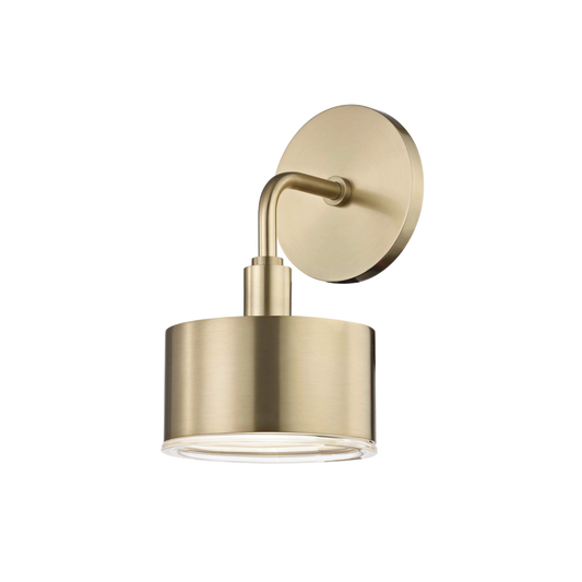 Nora Wall Sconce in Aged Brass Finish