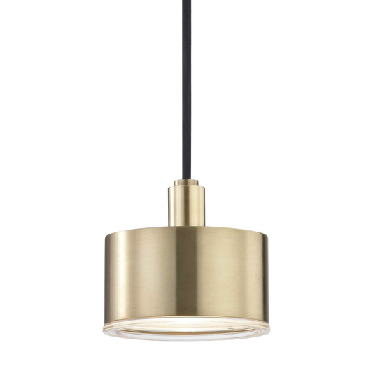 Nora Pendant in Aged Brass Finish