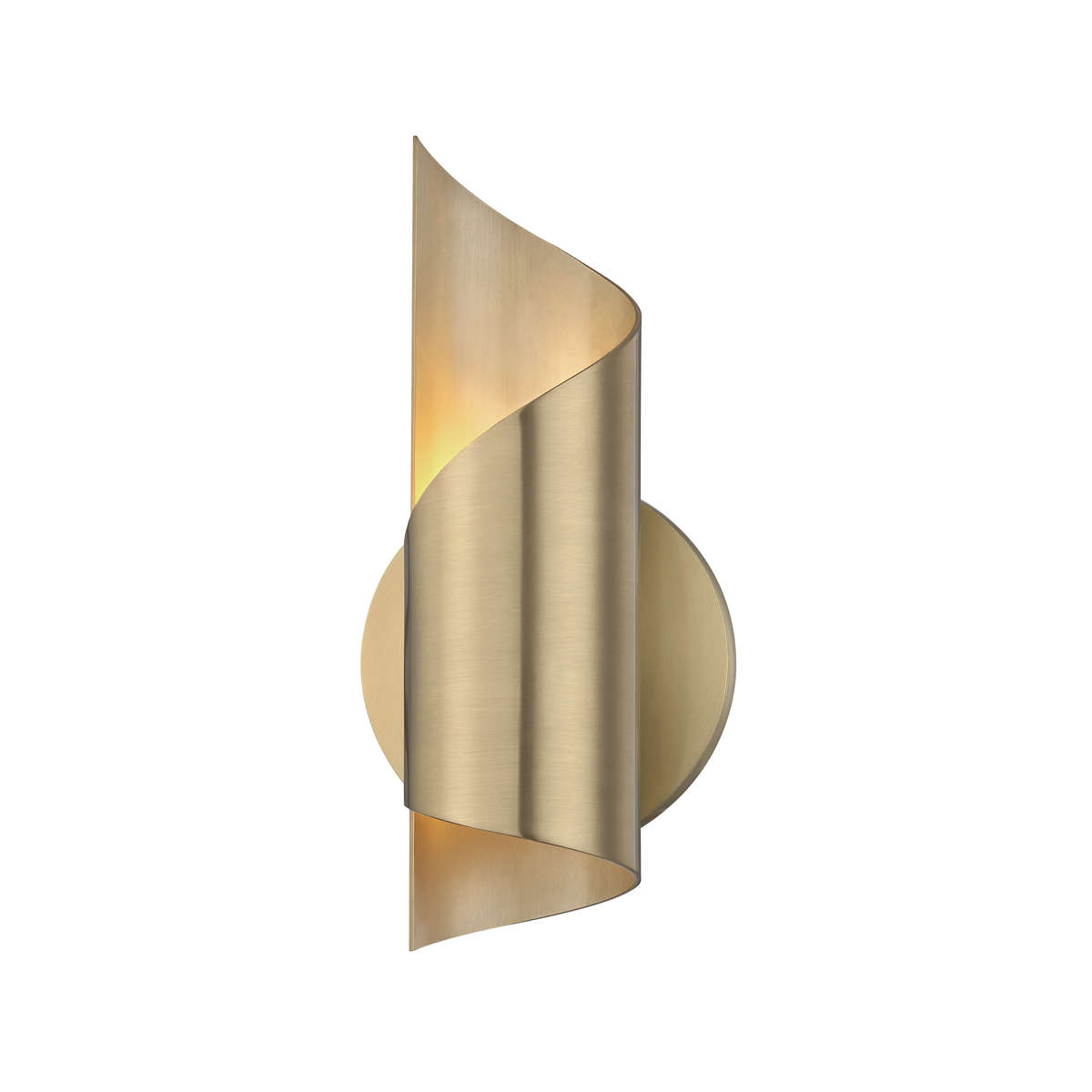 Evie Wall Sconce in Aged Brass Finish