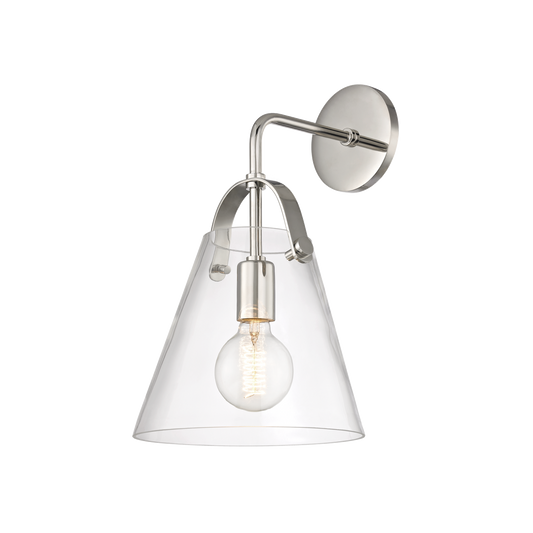 Karin Wall Sconce in Polished Nickel Finish