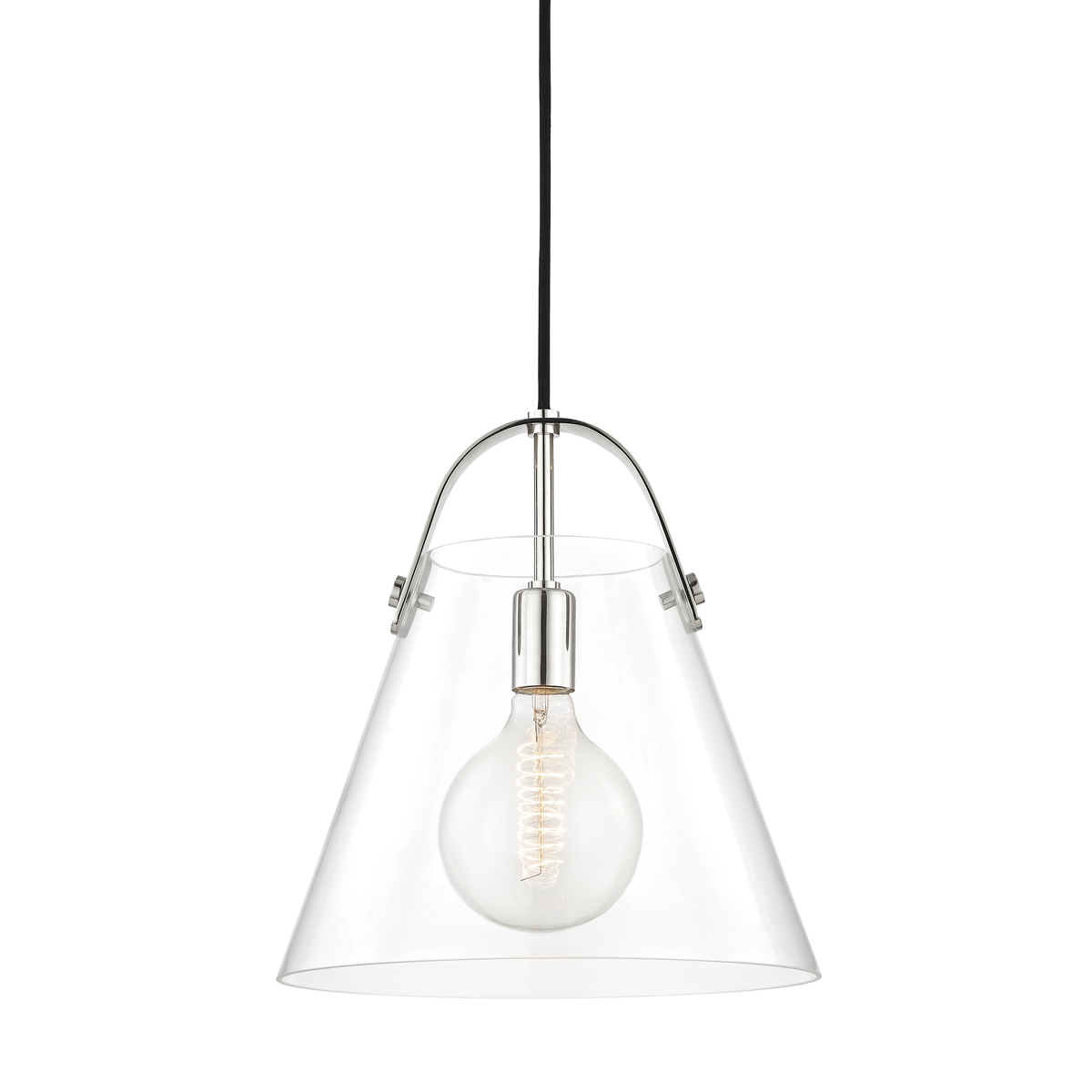 Karin Pendant in Polished Nickel Finish