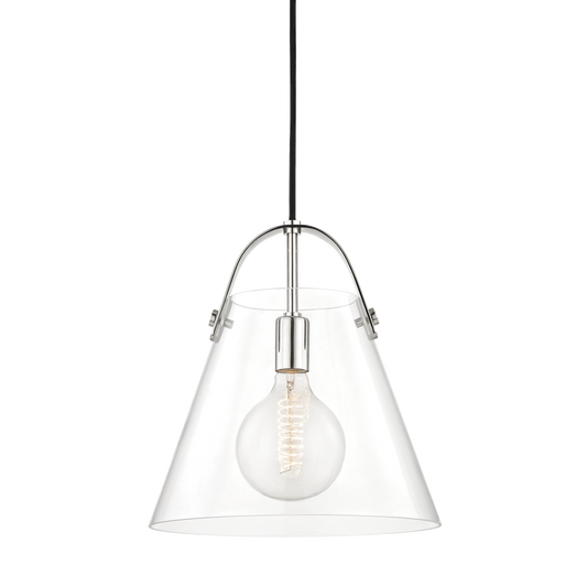 Karin Pendant in Polished Nickel Finish