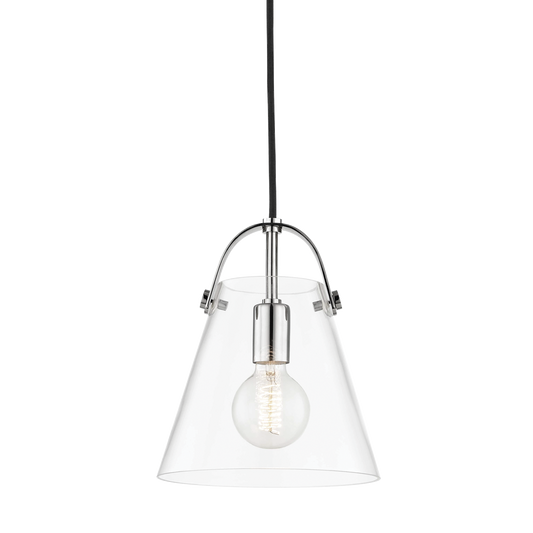 Karin Pendant in Polished Nickel Finish