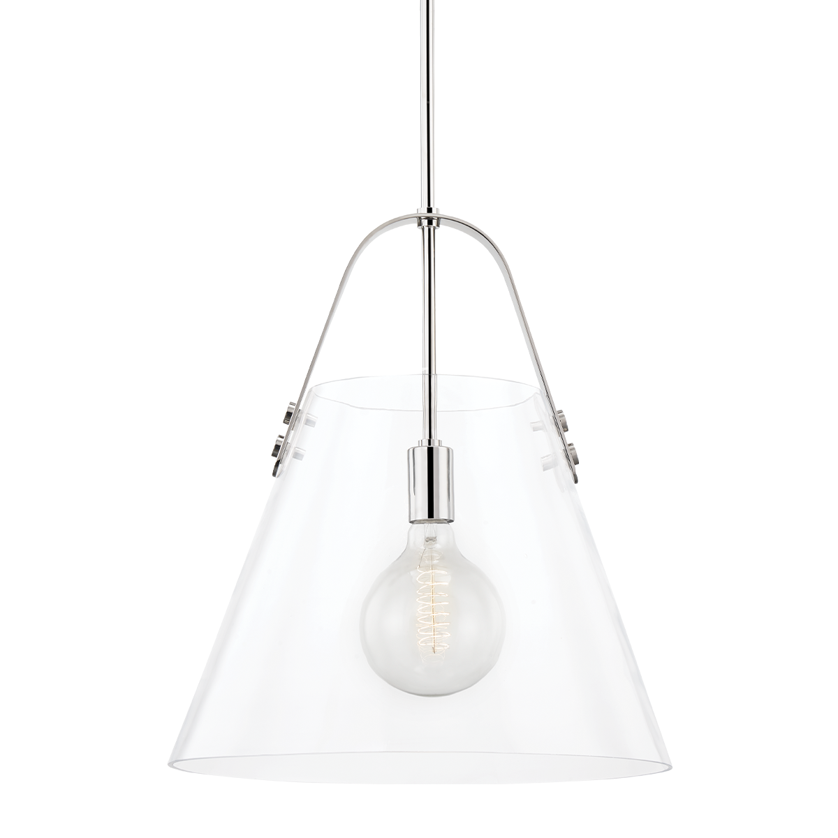 Karin Pendant in Polished Nickel Finish