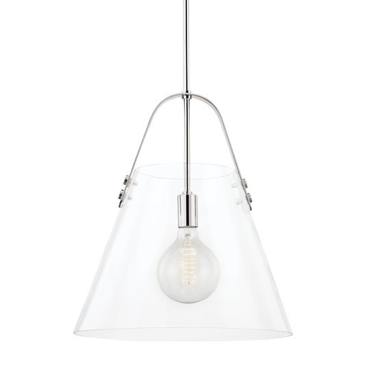 Karin Pendant in Polished Nickel Finish