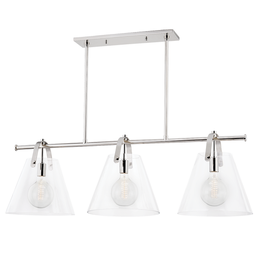 Karin Linear in Polished Nickel Finish