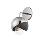 Emma Wall Sconce in Polished Nickel/black Finish