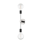 Astrid Wall Sconce in Polished Nickel/black Finish