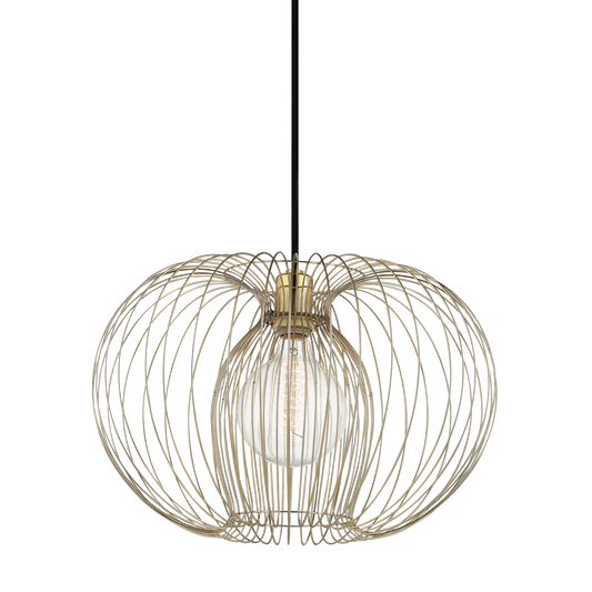 Jasmine Pendant in Polished Brass Finish