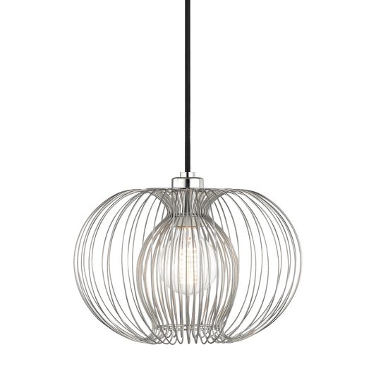 Jasmine Pendant in Polished Nickel Finish