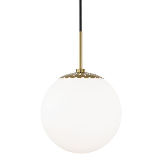 Paige Pendant in Aged Brass Finish