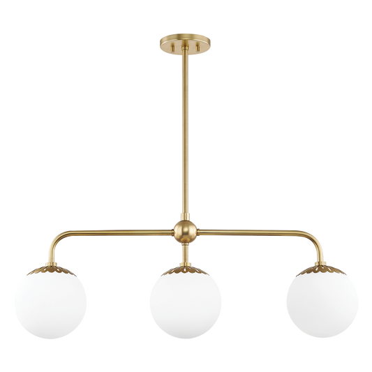 Paige Linear in Aged Brass Finish