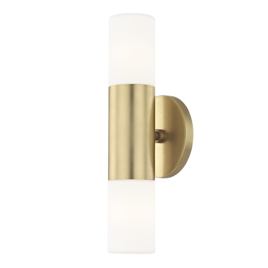 Lola Wall Sconce in Aged Brass Finish