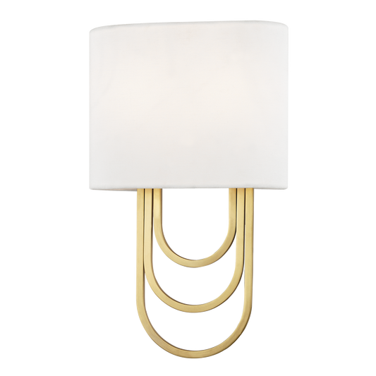 Farah Wall Sconce in Aged Brass Finish