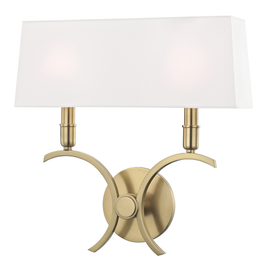 Gwen Wall Sconce in Aged Brass Finish