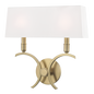 Gwen Wall Sconce in Aged Brass Finish
