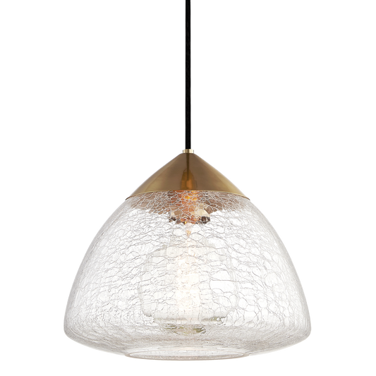 Maya Pendant in Aged Brass Finish