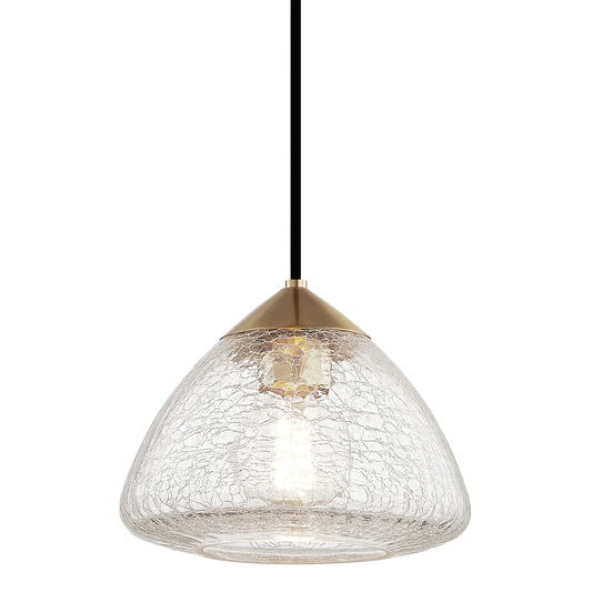 Maya Pendant in Aged Brass Finish