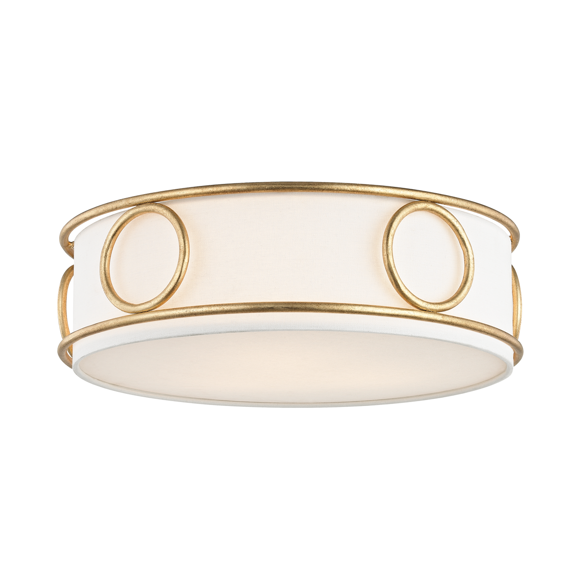 Jade Flush Mount in Gold Leaf Finish