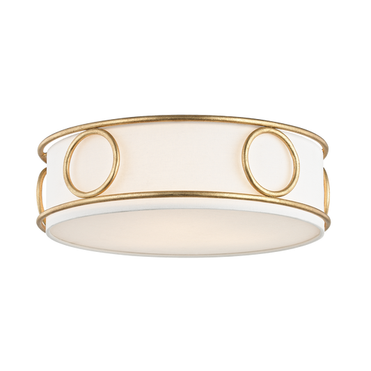 Jade Flush Mount in Gold Leaf Finish