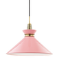 Kiki Pendant in Aged Brass/pink Finish