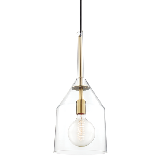 Sloan Pendant in Aged Brass Finish