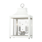 Leigh Wall Sconce in Polished Nickel/white Finish