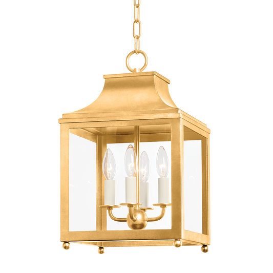 Leigh Pendant in Vintage Gold Leaf Finish
