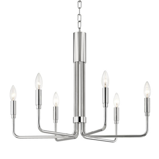 Brigitte Chandelier in Polished Nickel Finish