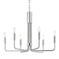 Brigitte Chandelier in Polished Nickel Finish