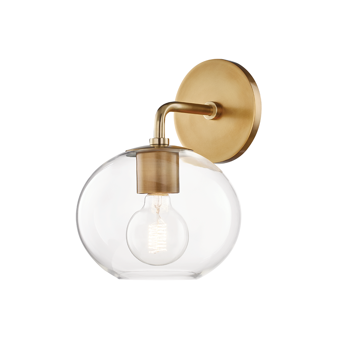 Margot Wall Sconce in Aged Brass Finish