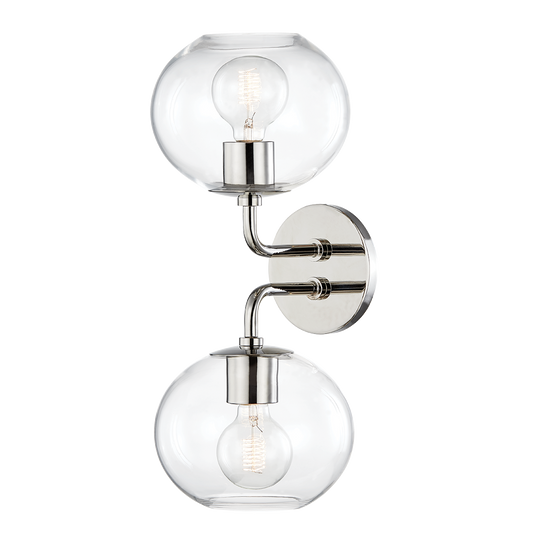Margot Wall Sconce in Polished Nickel Finish